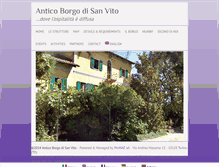 Tablet Screenshot of anticoborgodisanvito.com